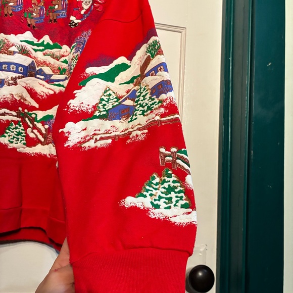 Vintage 90’s Ugly Christmas Winner Glitter Puffy Front & Sleeves** - Picture 7 of 15